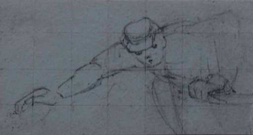 Study of Figure Reaching, Study for his etching Greenwich by Sir Francis Seymour Haden