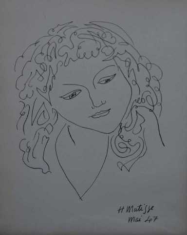 ete de Femme by Henri Matisse